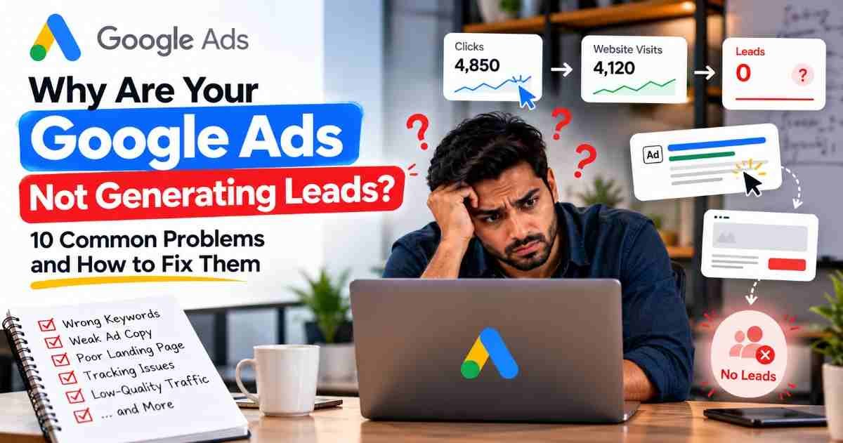 Why Are Your Google Ads Not Generating Leads? 10 Common Problems and How to Fix Them 